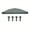 Grey, variant on 10x10ft Replacement Canopy Top, Durable Tear Resistant 300D Oxford Fabric, Outdoor Shade Cover for Straight Leg Tent (Top Only)