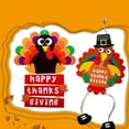 thumbnail image 6 of FOLOYORI 5Pcs Thanksgiving Ornaments Diy Craft For Kids Turkey Shape Wall Hanging Home Decoration Assorted Color, 6 of 8