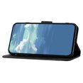 thumbnail image 3 of KAIYANG YX0040 Funda de teléfono con soporte para iPhone 13 Pro, funda de cuero PU con estampado de patrón anticaídas, estilo A, iPhone 13 Pro de 6,1 pulgadas, color negro, 3 of 5