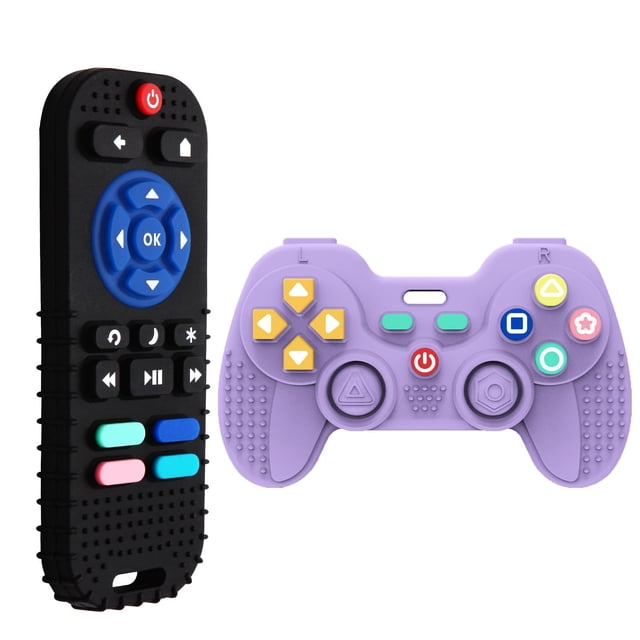 Mordedores de silicona Chelpopo Teething Toys, 6 a 12 meses, paquete de 2