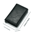 thumbnail image 3 of Aluminum Rfid Wallet Carbon Fiber Card Holder Men Slim Smart Business Credit Card Holder Wallet, 3 of 5