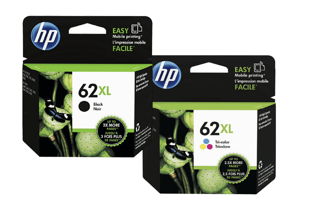 HP Original 62XL Black / 62 Tri-Color Ink Cartridges (2-Pack