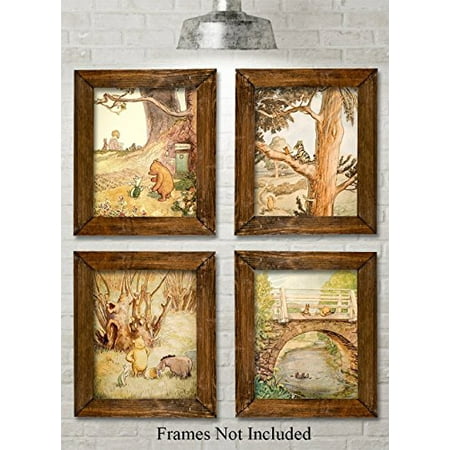 Winnie the Pooh Bear - Set of Four Photos (8x10) Unframed