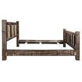 thumbnail image 5 of Homestead Collection Queen Bed w/ Laser Engraved Wolf Design, Stain & Clear Lacquer Finish, 5 of 9