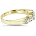 thumbnail image 3 of Pompeii 3/4Ct Diamond Five Stone Single Prong Wedding Ring 10k Yellow Gold (G/H,I1), 3 of 4