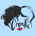 thumbnail image 2 of Men's Cruella Red Lips Logo  Graphic Tee Light Blue Medium, 2 of 4