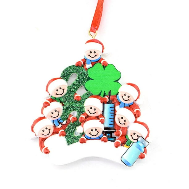 Resina De Navidad Navidad Familia Diy Bendiciones Escritas A Mano Colgantes De Muñeco De Nieve Regalo Para Amigo O Familia Speravity HA040823-08