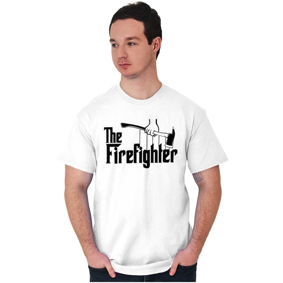 Funny First Responder The Firefighter Men's Graphic T Shirt Tees Brisco Brands S
