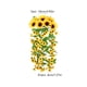 thumbnail image 3 of Guirnalda artificial de girasoles para arco de boda, pared, fiesta, valla, decoración de exterior e interior de verano, multicolor, 10x4 cm, 3 of 6
