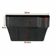 thumbnail image 3 of Car Seat Gap Organizer Leak Proof Storage Box ABS Multifunctional Pocket for Phone Coin Cup Wallet Keys Fills Console Gap Easy Install Universal Black, 3 of 3