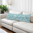 thumbnail image 2 of Turquoise Coastal Body Pillow Cover 20 x 60 Inch Decorative Pillow Cover Nautical Coral Starfish Shell Octopus Sea Lumbar Pillowcase Seasonal Rectangle Cushion Case for Couch Sofa Bed Living Room, 2 of 9