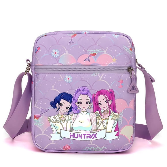 Bolso cruzado OLKIHNSDU Demon Hunters estilo caricatura 20 x 5 x 15 cm