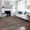 Brown, variant on Addison Rugs Mayfield Washable Transitional Horizontal Bars Blue Round Rug, 8' x 8'