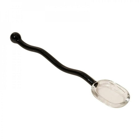 

Brand Clearance! Glass Small Spoon Dessert Spoon Twist Wave Stitching Color Cute Candy Creative Stirring Water Cup Spoon Transparent