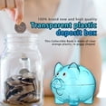 thumbnail image 4 of Advancent Caja de ahorro de dinero PS, tapón extraíble, reemplazo lavable, estuche para monedas para niños, Banco, regalo de Decoración del hogar Azul L, 4 of 6