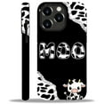 thumbnail image 2 of Punmada Compatible with iPhone 11 Pro Glossy Case For Girl Boy Full Body Protective Hard Shell Esthetics Pattern Black and White Cow, 2 of 7