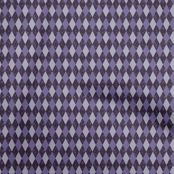 oneOone Viscose Chiffon Violet Fabric Argyle Sewing Fabric By The Yard Printed Diy Clothing Sewing Supplies 42 Inch Wide