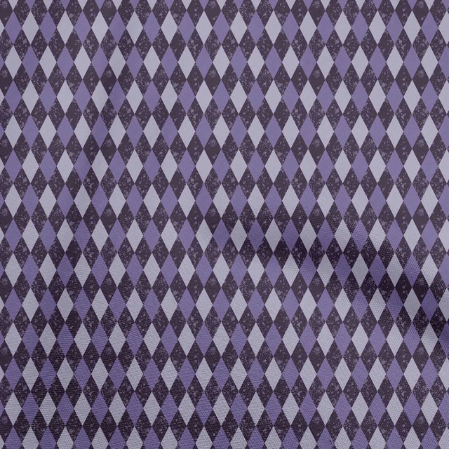 oneOone Rayon Violet Fabric Argyle Sewing Craft Projects Fabric Prints By Yard 56 Inch Wide