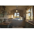 thumbnail image 4 of FSLiving Hardwired Ceiling Light Black Iron DIY Ceiling Spot Lighting Flexibly Rotatable Light Goose Neck Head Adjustable Island Lighting Ceiling Mounted Pendant Lamp for Kitchen Island - Set of 3, 4 of 6