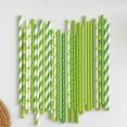 thumbnail image 4 of 36 Pieces Kraft Paper Straws Colorful Striped - Eco-Friendly Biodegradable Drinking Straws for Parties, Bars, and Beverages, 4 of 8
