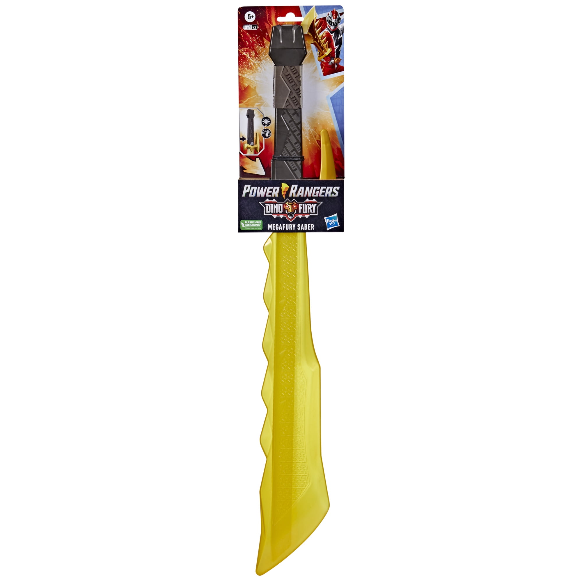 Power Rangers Dino Fury Megafury Saber Toy Sword, Interactive Toys for 5  Years and Up - Walmart.com