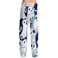thumbnail image 5 of Evdexr Halloween Pajamas for Men 2026 Cobweb Ghost Bat Printed Pajama Pants Elastic Waist Drawstring Trousers Casual Lounge Lightweight Pants with Pocket M, 5 of 6