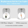 thumbnail image 7 of Kiven Can Lights Retrofit Recessed Lighting, Replacement Conversion Kit for 2-3.5in Holes,Rattan Farmhouse Recessed Lighting Converter Kit for Hallway Kitchen,White TB3334, 7 of 7