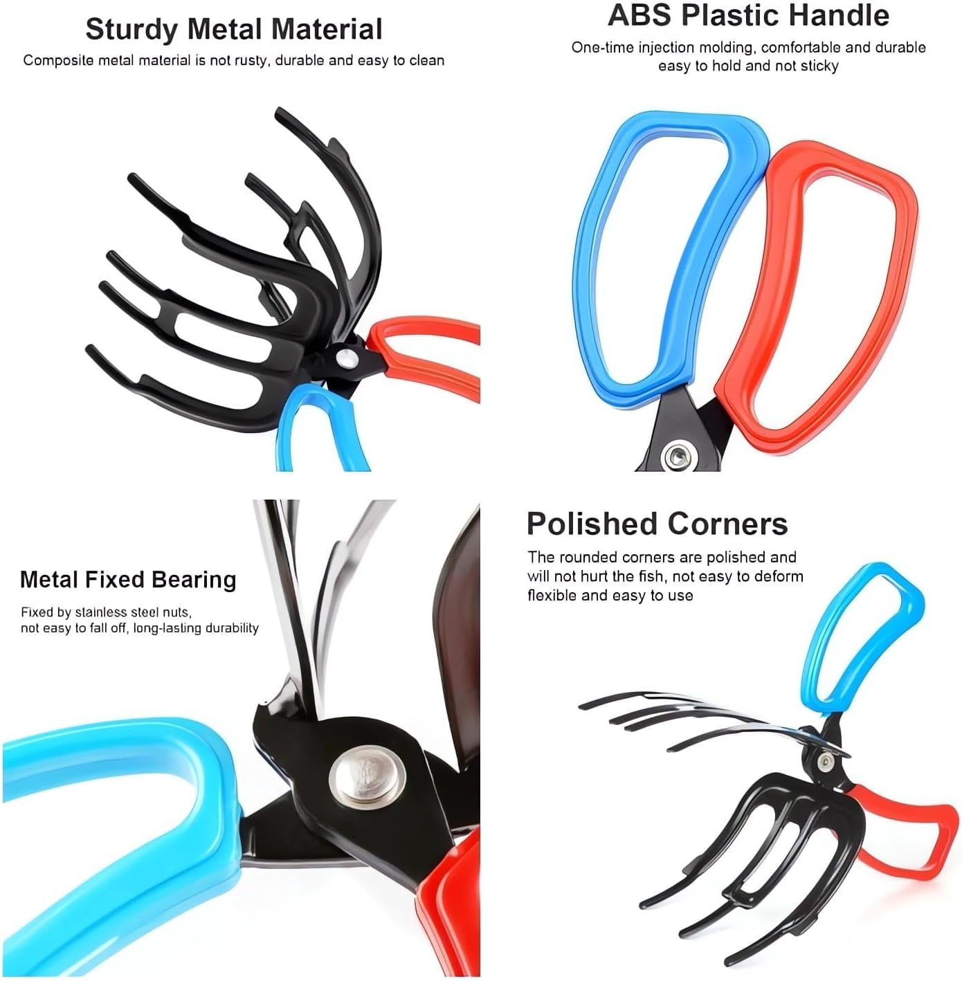 2024 New Fishing Pliers Gripper - Metal Fish Control Clamp Claw, Multi-Function Fishing Pliers Tool, Tong Grip Tackle Tool for Fishing, Fish Catching Clip Accessories for Outdoor Fishing