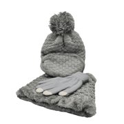 Women's 4pc Hat, Facemask, Neck Warmer & Glove Set