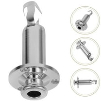 FONDOTIN Electric Guitar Parts 1Set Silver Metal Jack for Superior Performance