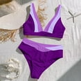 thumbnail image 5 of Jamicy Womens Bikini Swimsuits Fashion Swimwear 2 Piece Bathing Suits Color Block Criss Cross Swimwear Quick Dry Swimsuits, 5 of 6