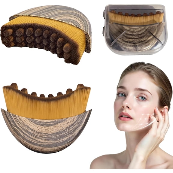 New Lymphatic Contour Face Brush for Sculpting, Lymphatic Drainage Massager for Face, Ergonomically Designed to Fit The Skin Precisely and Relieve Fatigue, Improves Skin Glow & Absorption(1 Pack)