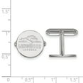 thumbnail image 2 of Sterling Silver LogoArt Official Licensed Collegiate Longwood University (LU) Cuff Link, 2 of 3