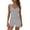 *Gray, variant on Women's 2 Piece Crew Neck Activewear Set, Ladies' Tank Top and High Waist Biker Shorts, Seamless Gym Yoga Tracksuit For Women,Orange,S-3XL