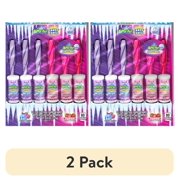 (2 pack) Baby Bottle Pop Christmas Candy Canes with Candy Cane Dipping Powder, Assorted Flavors, 6 Count