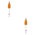 thumbnail image 4 of QualitChoice 360° Rotation Imperméable Dérive Canne à Pêche Mousse Lueur Dérives Alarme Bouée Forte Résistance à la Traction pour l'Eau Salée Carré Orange 2Set, 4 of 6