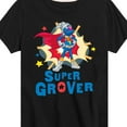 thumbnail image 3 of Sesame Street - Super Grover Pose - Toddler and Youth Short Sleeve Graphic T-Shirt, 3 of 5