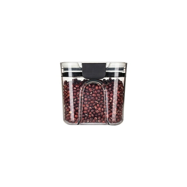 Uscallm Vacuum Sealed Storage Jar Airtight Grain Container Kitchen Pantry Organizer for Rice Nuts Beans Dry Food Storage