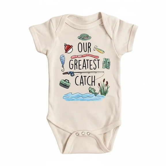 Fishing Catch Newborn Gift Baby Bodysuit