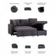 thumbnail image 5 of Sofá Cama Easy Living Segovia Gris Oscuro, 5 of 7