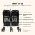 thumbnail image 3 of Dream On Me Volgo Twin Umbrella Stroller, 3 of 9