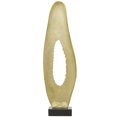 thumbnail image 6 of 15" x 50" Gold Aluminum Metal Teardrop Abstract Sculpture with Black Base, by DecMode, 6 of 7