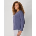 thumbnail image 3 of Hanes Originals Tri-Blend Women's Long Sleeve T-Shirt, Relaxed Fit Athletic Navy Heather XS, 3 of 5