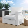 thumbnail image 1 of Modway Tahoe Fauteuil d'Extérieur en Aluminium pour Patio, Blanc Blanc, 1 of 5