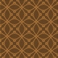 thumbnail image 1 of Ahgly Company Machine Washable Indoor Square Transitional Red Brown Area Rugs, 4' Square, 1 of 7