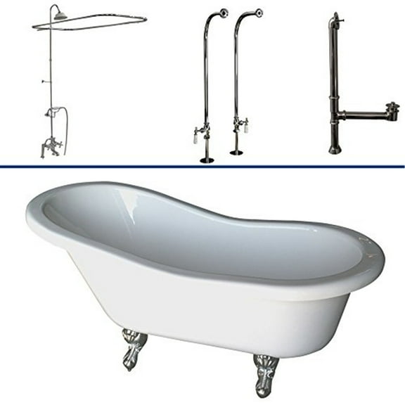 BarclayTub Kit 60" AC Slipper, Shwr