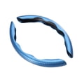 thumbnail image 4 of funtasica Carbon Fiber Steering Wheel Cover Protector Universal Fit 38cm Blue, 4 of 9