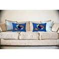 thumbnail image 2 of Betsy Drake Interiors Swirling Koi Noncorded Indoor/Outdoor Pillow 16x20, 2 of 2