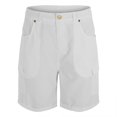 thumbnail image 3 of IDALL Cargo Shorts for Men Athletic Shorts for Women Women Work Pants Casual Pants High Waist Thin Loose Wide Leg Shorts Golf Shorts Mens Shorts Casual White XL, 3 of 8