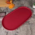 thumbnail image 6 of bestolf Stackable Fruit Plate Oval Shaped Reusable Dessert Tray Thickened Food Serving Platter for Camping Coffee Table Snacks Food Prep, 6 of 7